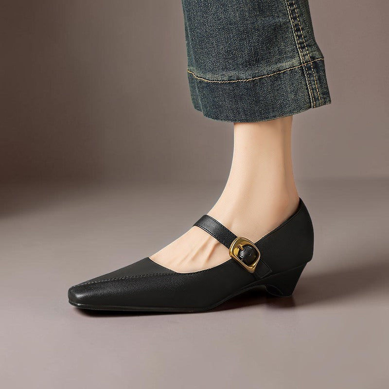 Clarissa | Buckled Mary Jane Heels