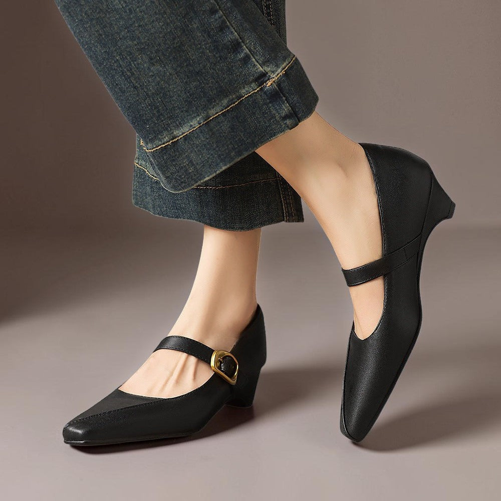 Clarissa | Buckled Mary Jane Heels