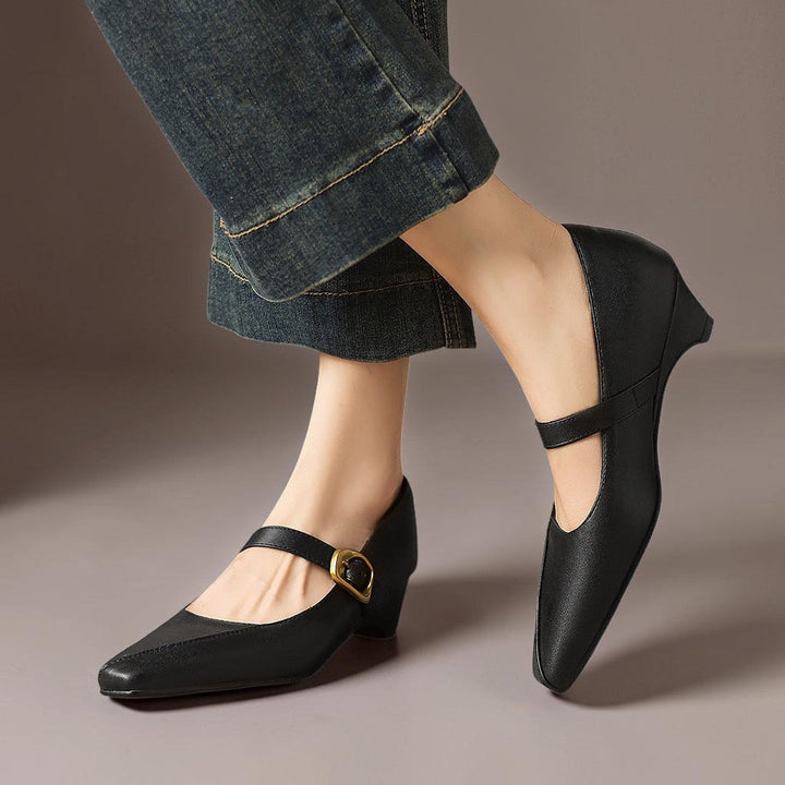 Clarissa | Buckled Mary Jane Heels