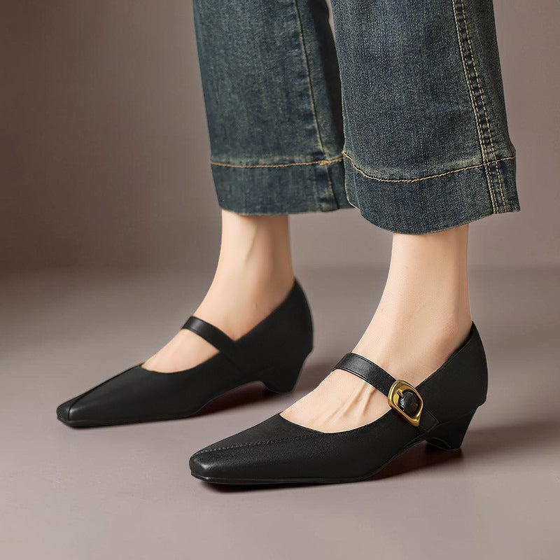 Clarissa | Buckled Mary Jane Heels