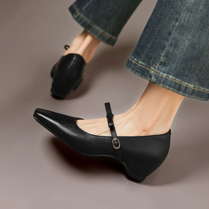 Bryony | Bow-Strap Mary Jane Heels