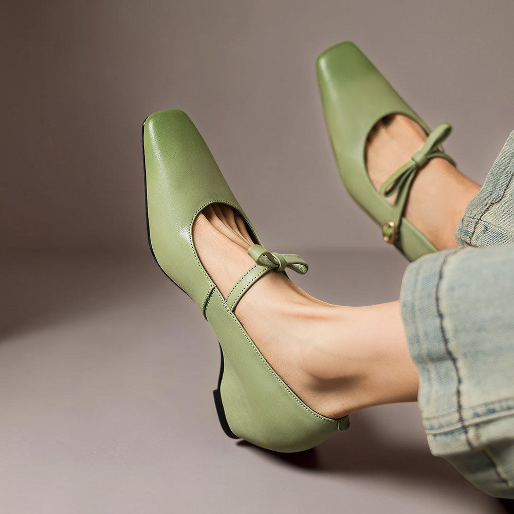 Bryony | Bow-Strap Mary Jane Heels