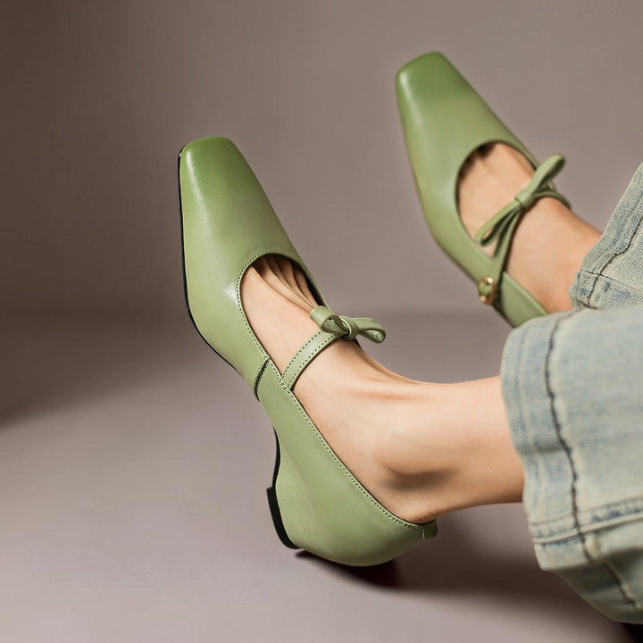 Bryony | Bow-Strap Mary Jane Heels