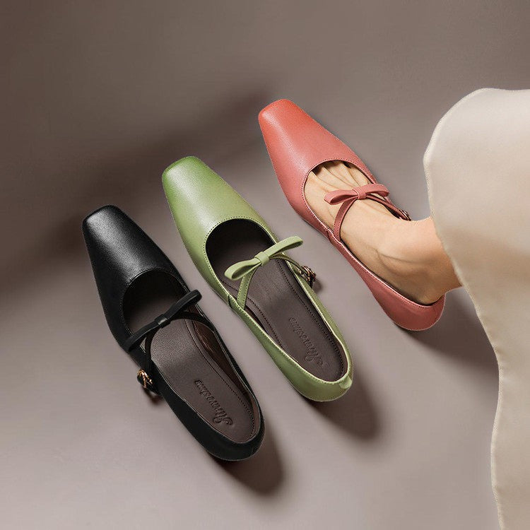 Bryony | Bow-Strap Mary Jane Heels