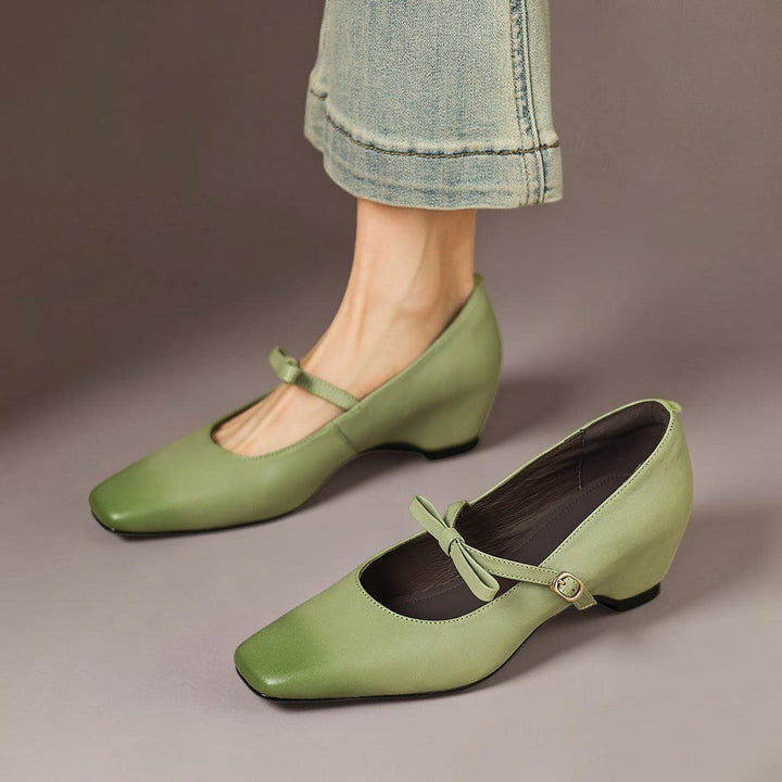 Bryony | Bow-Strap Mary Jane Heels