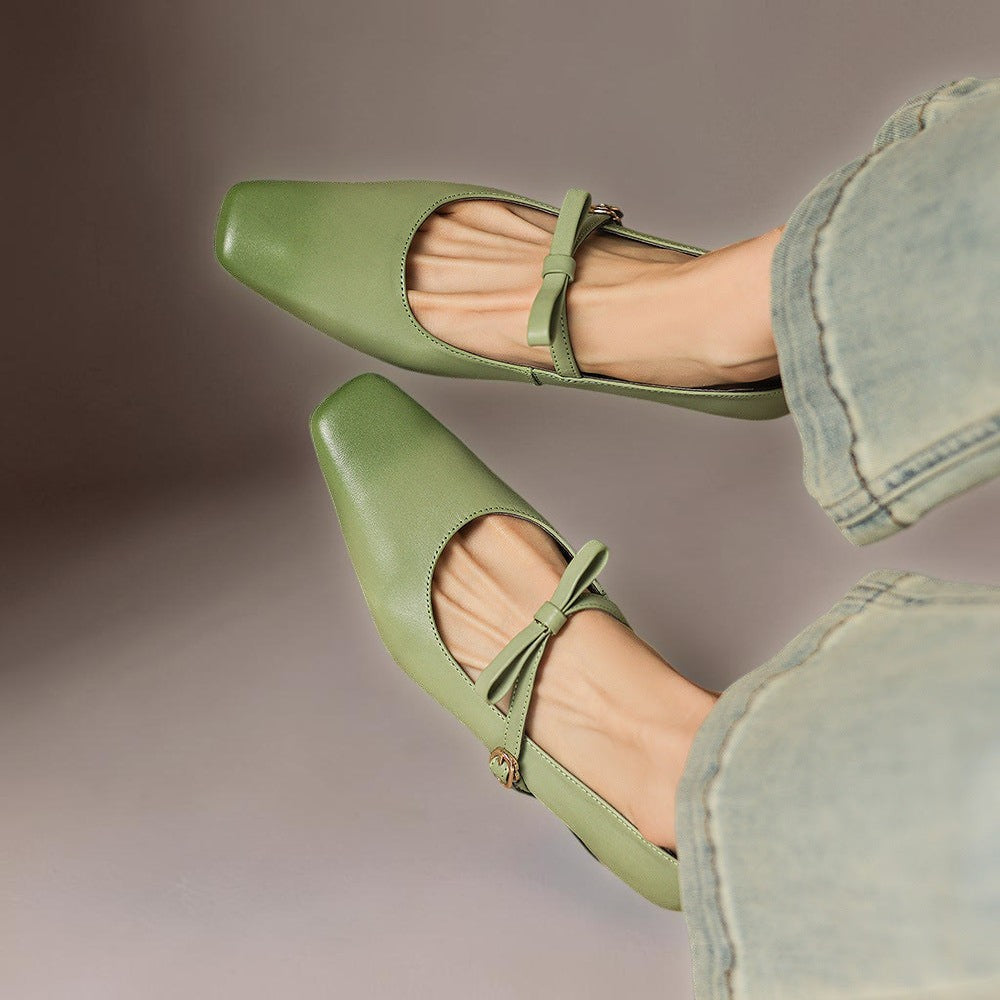 Bryony | Bow-Strap Mary Jane Heels