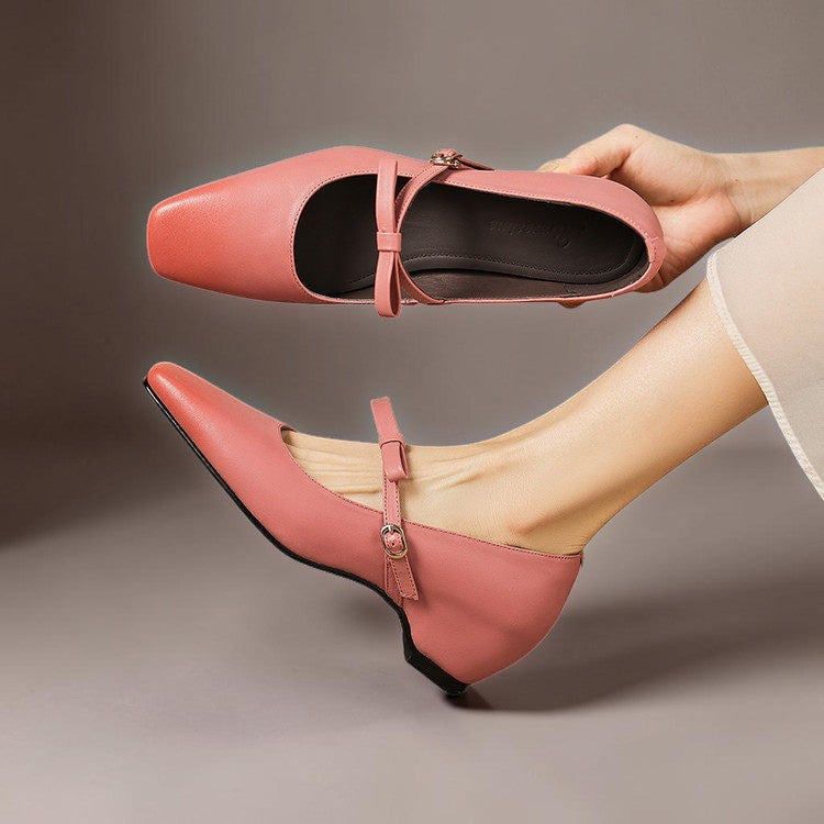 Bryony | Bow-Strap Mary Jane Heels