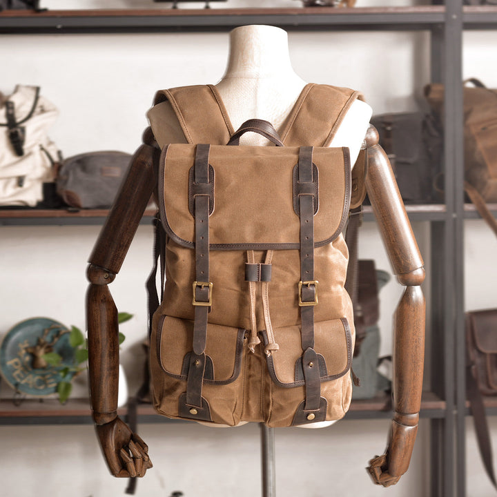 Marcus - Durable Canvas Travel Backpack for Adventurers
