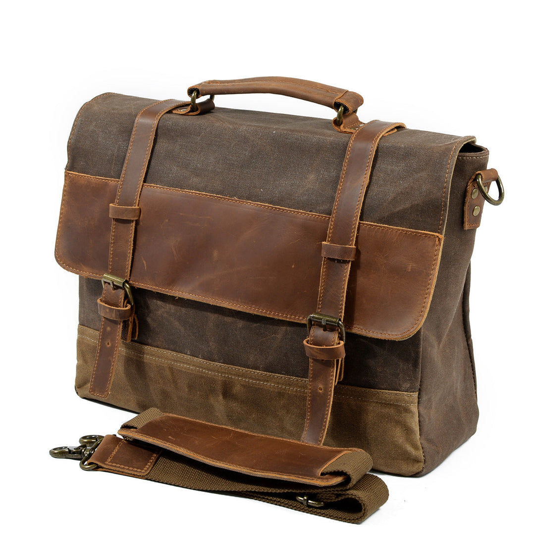 Jack - Durable Water-Resistant Waxed Canvas Messenger Bag