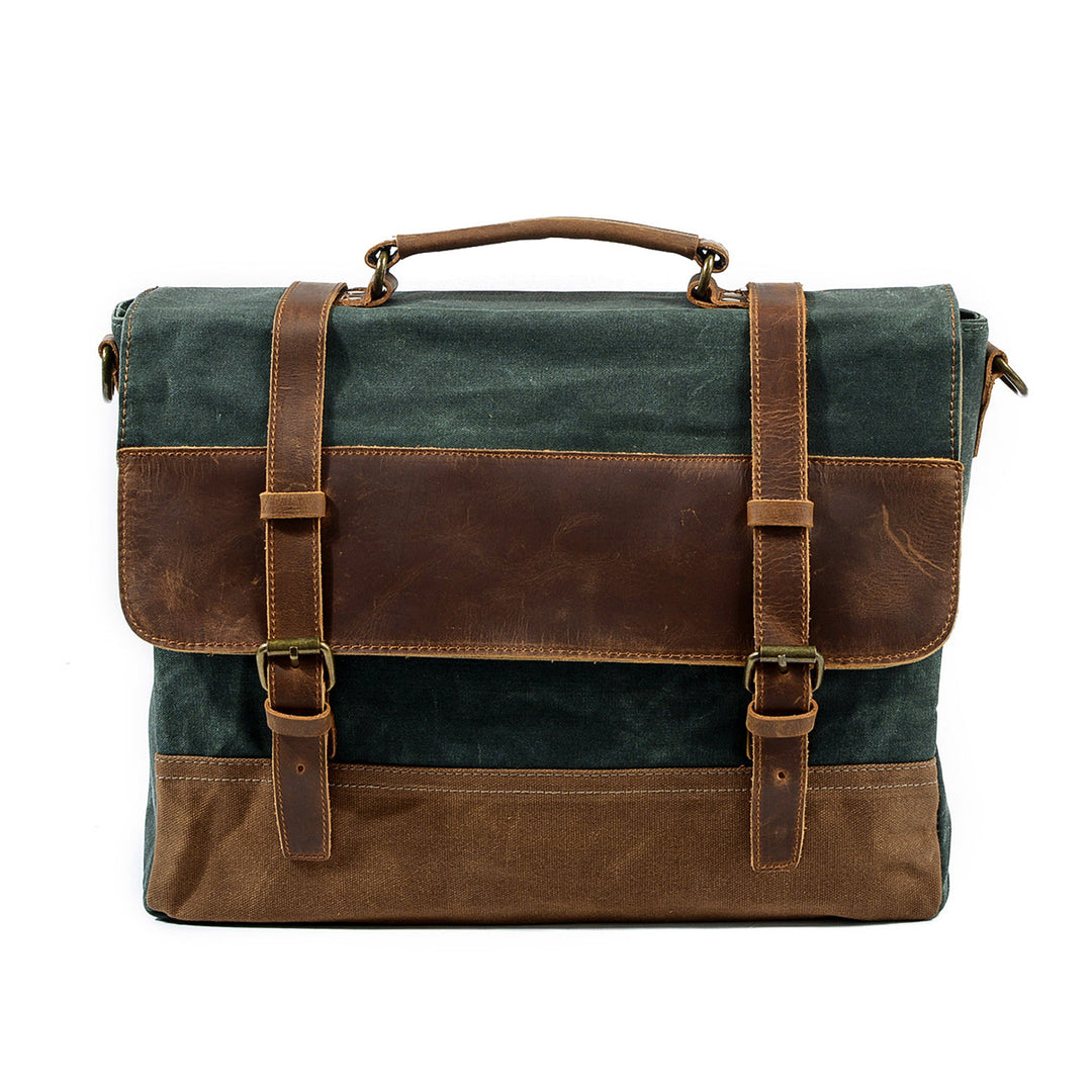 Jack - Durable Water-Resistant Waxed Canvas Messenger Bag