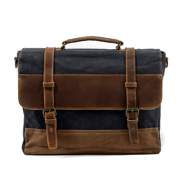 Jack - Durable Water-Resistant Waxed Canvas Messenger Bag
