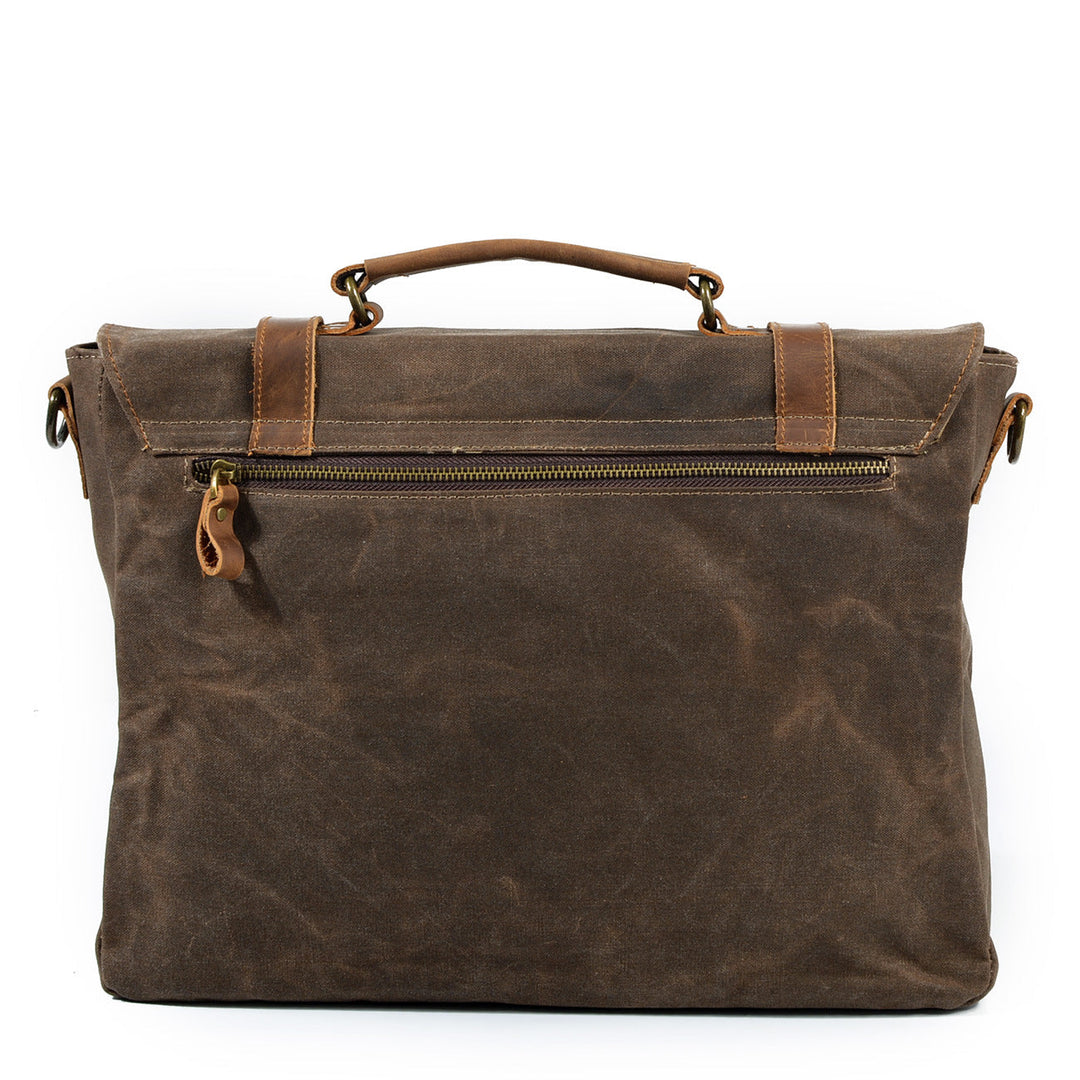 Jack - Durable Water-Resistant Waxed Canvas Messenger Bag