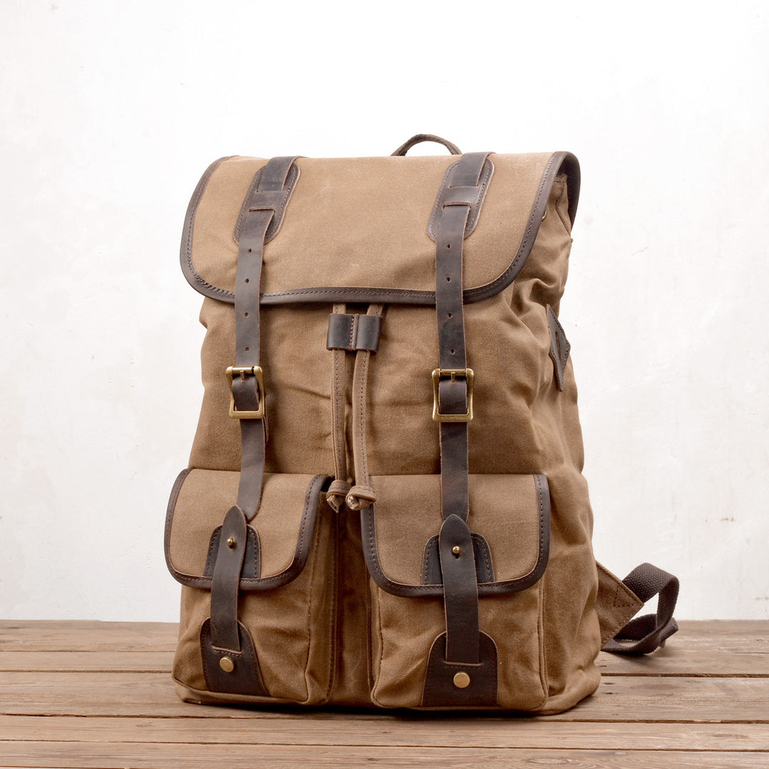 Marcus - Rugged Canvas Travel Backpack