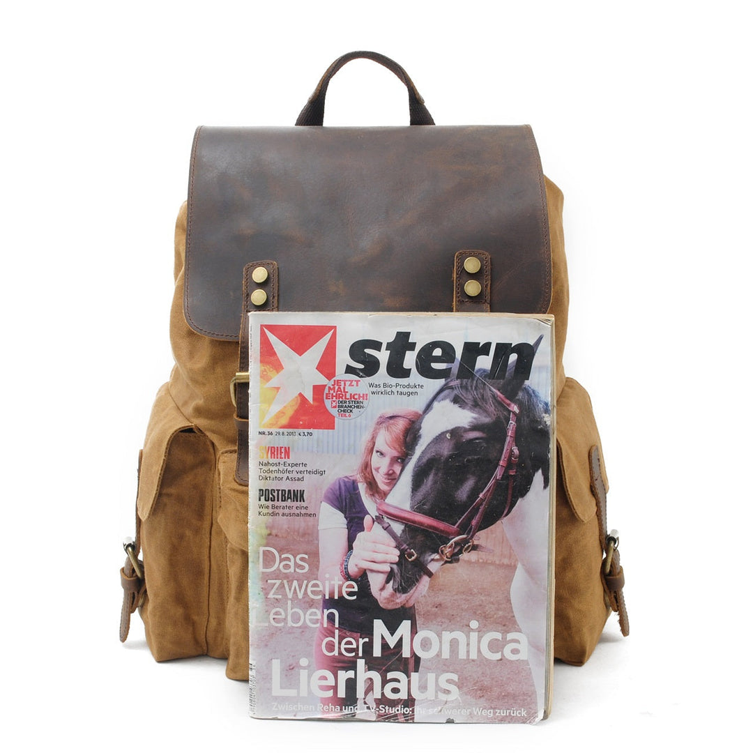 Jacob - Classic Waxed Canvas Backpack