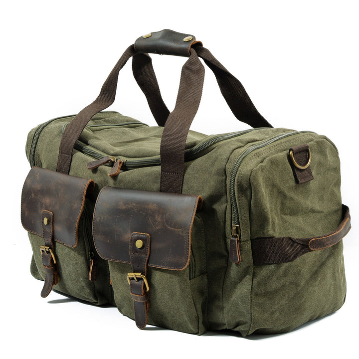 David - Men's Canvas and Leather Duffle Bag