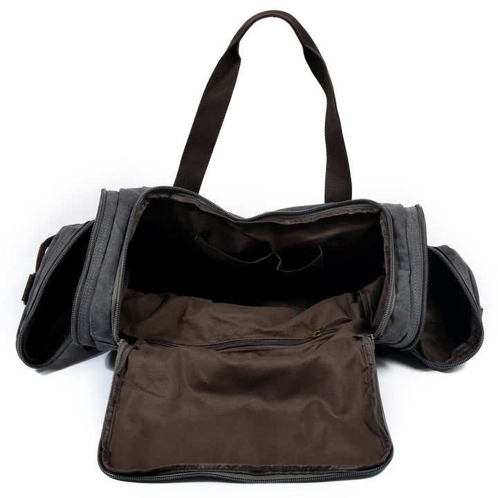 David - Men's Canvas and Leather Duffle Bag