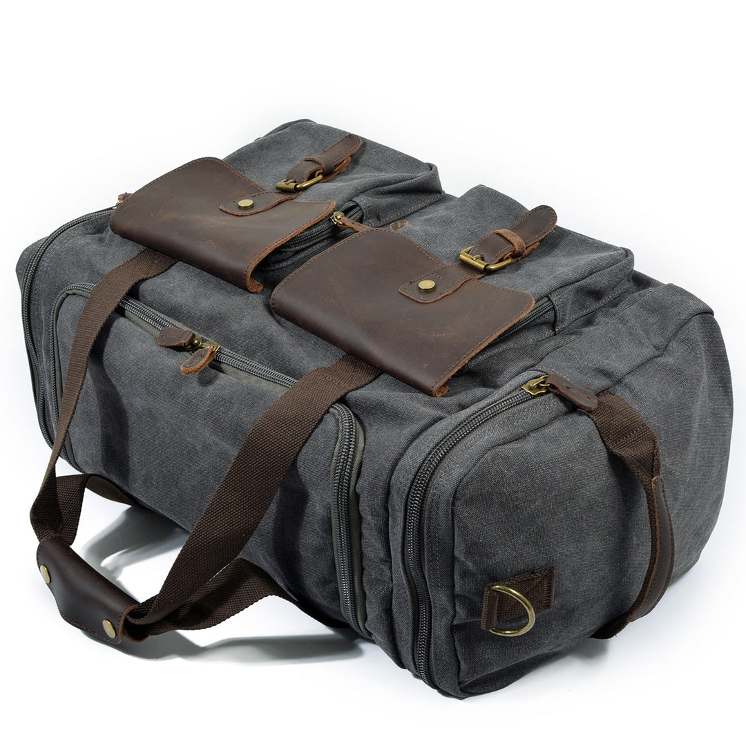 David - Men's Canvas and Leather Duffle Bag