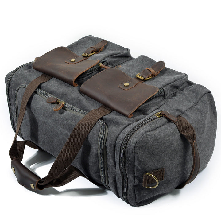David - Men's Canvas and Leather Duffle Bag