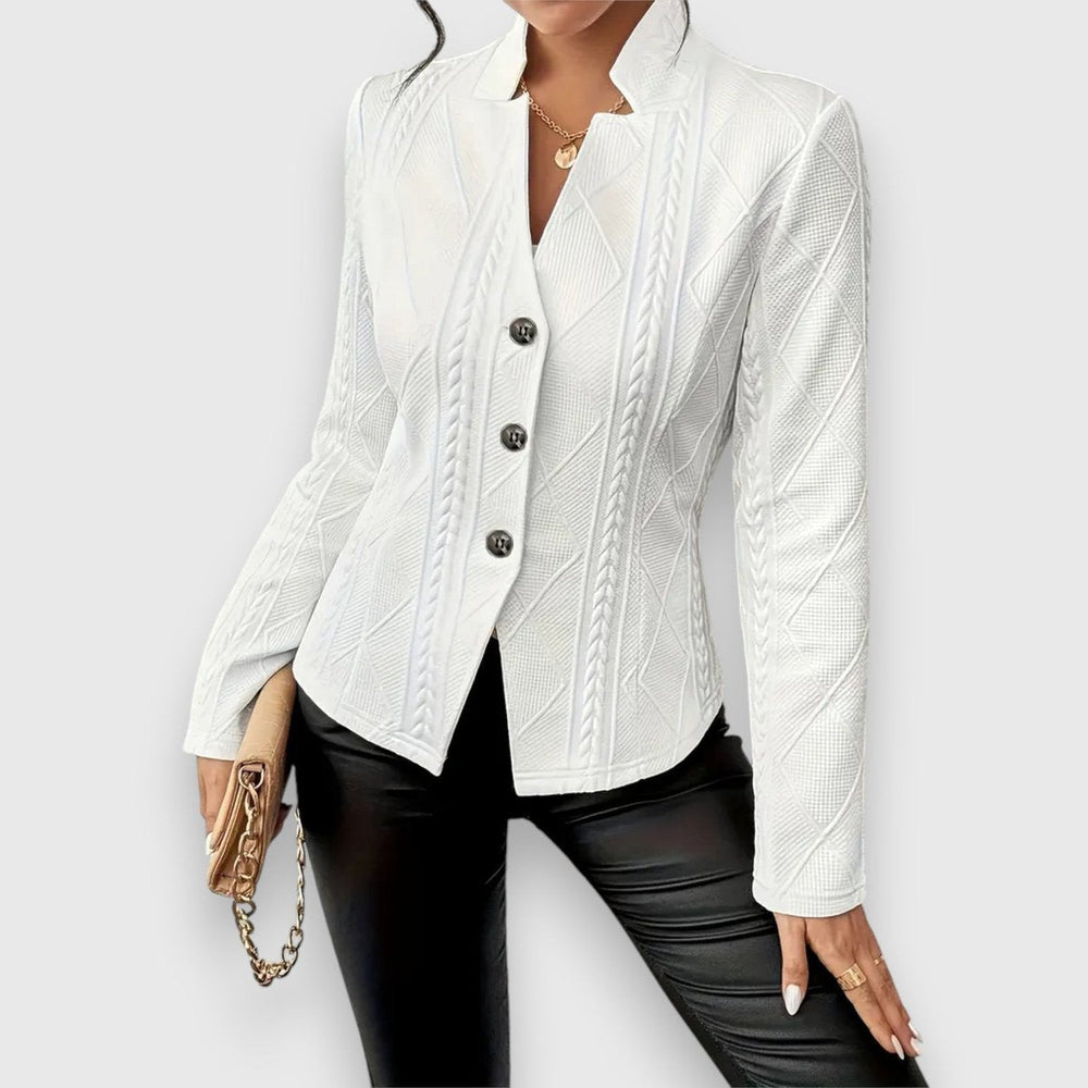 Loretta | Textured Button-Front Cardigan