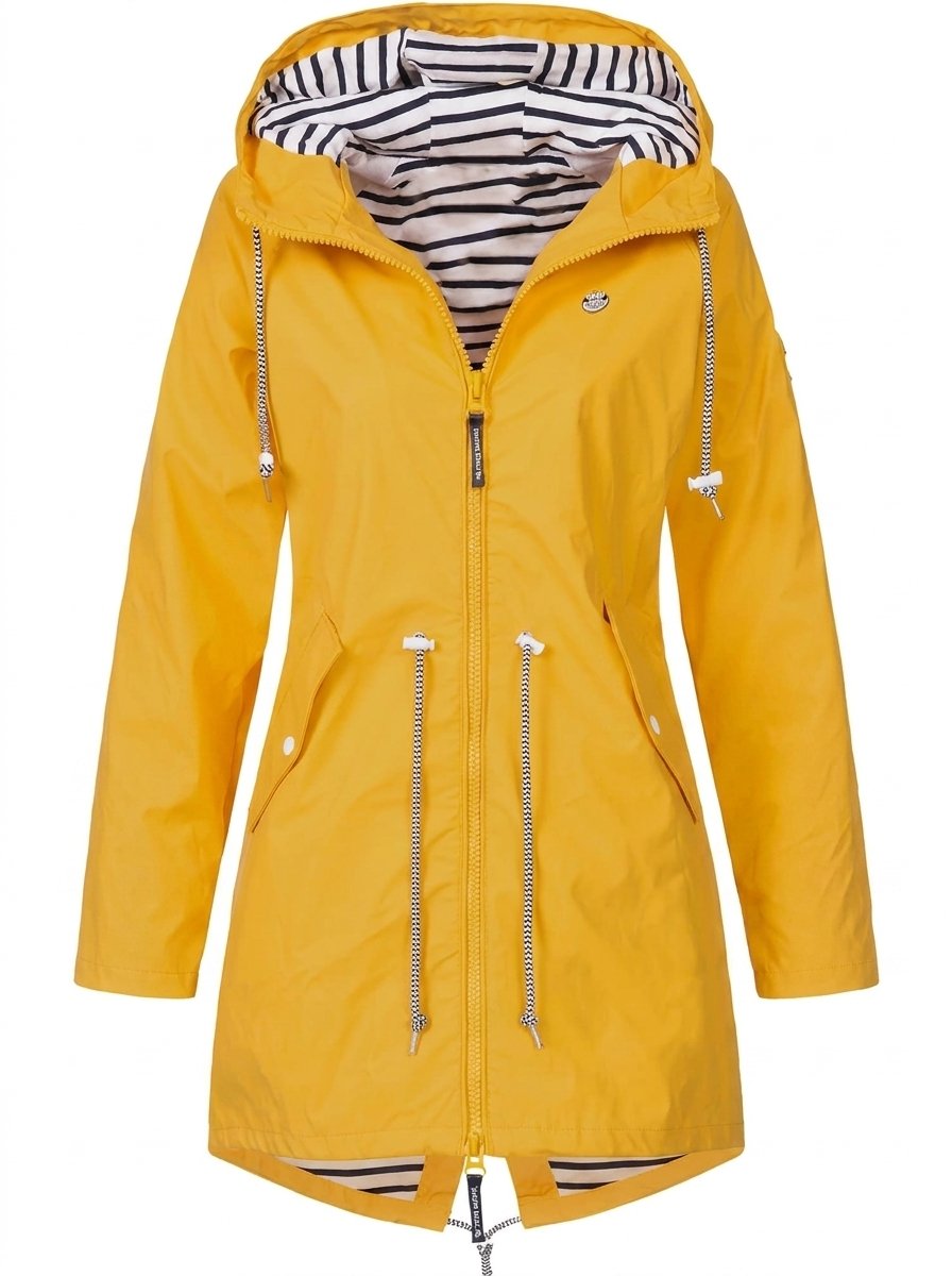 Rosalind | Hooded Drawstring Rain Coat
