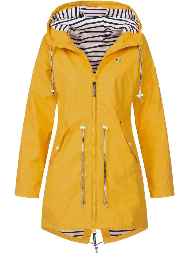 Rosalind | Hooded Drawstring Rain Coat