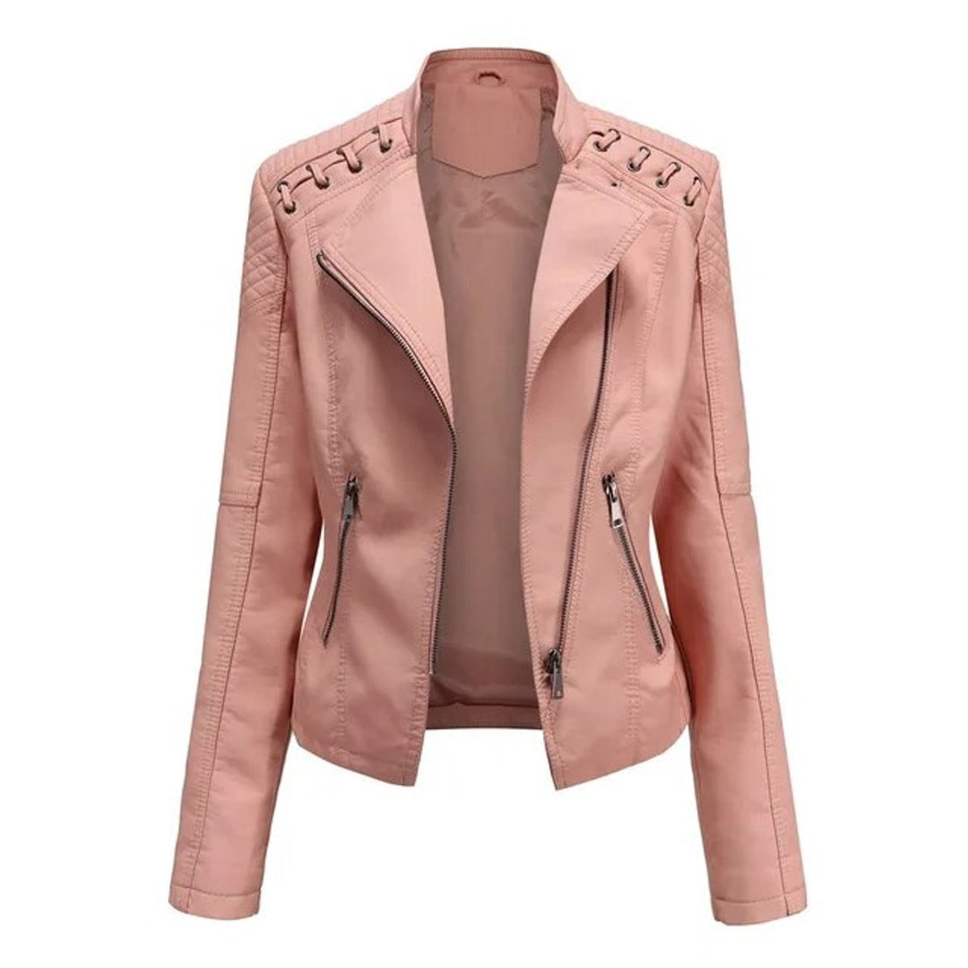 Valentina | Moto-Style Zip-Up Jacket