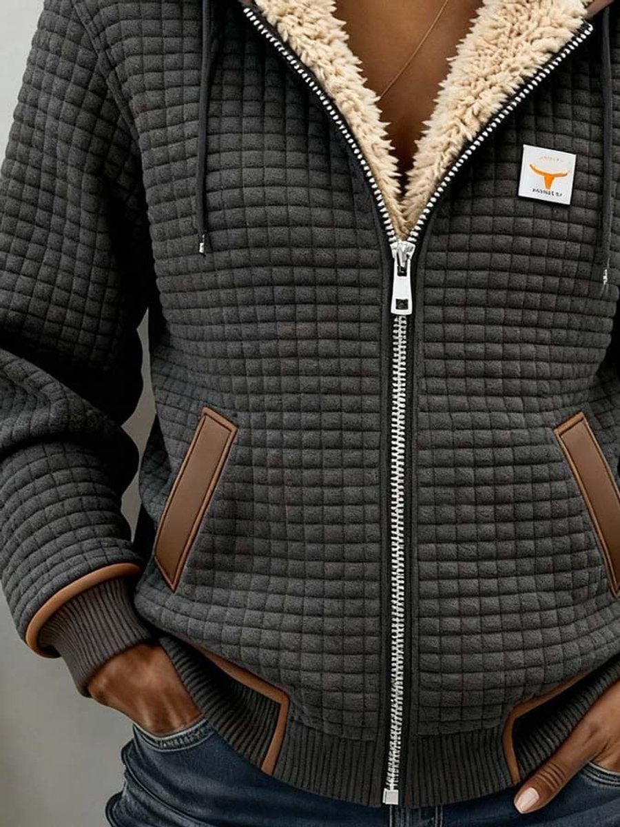 Kendra | Cosy Quilted Zip-Up Hooded Jacket