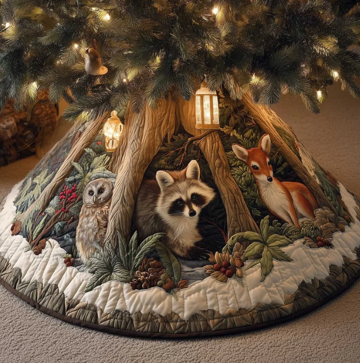 Hafren™ | Woodland Gathering Quilted Tree Skirt